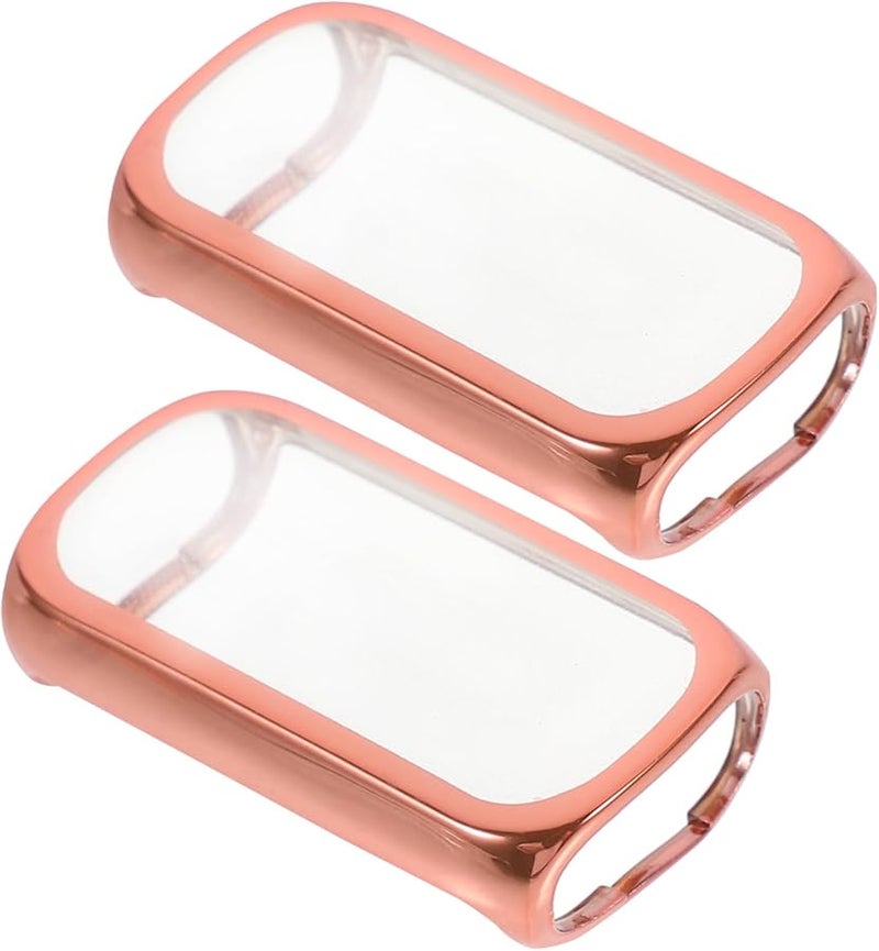 Balacoo 2 Pack TPU Protective Case Bumper Shell For Watch Rose Gold Easy Installation - Image 1